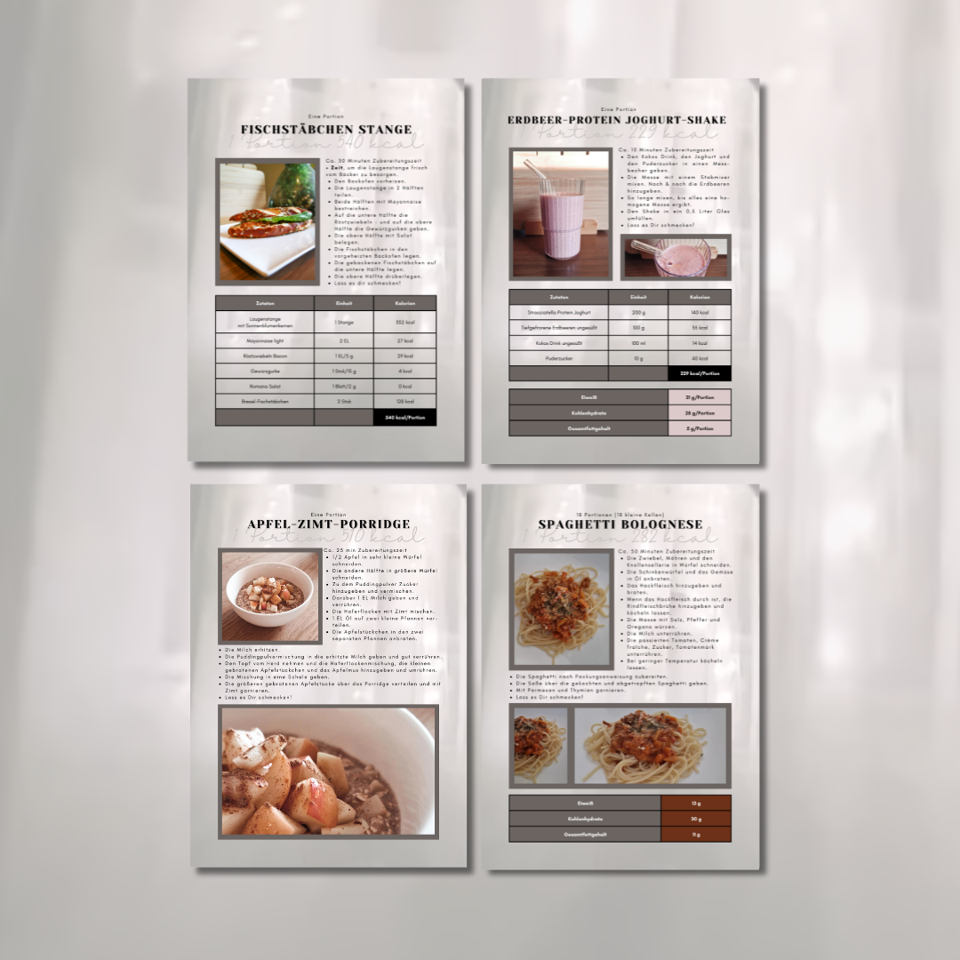 4 Rezeptkarten DIN A6 inkl. Versand