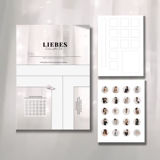Visionbook (Monatsarbeitsbuch) DIN A5 mit Stickerbögen inkl. Versand