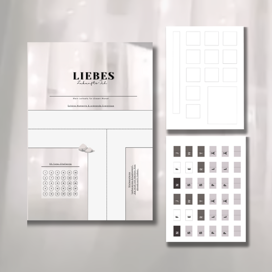 Visionbook (Monatsarbeitsbuch) DIN A5 mit Abteilungssticker inkl. Versand