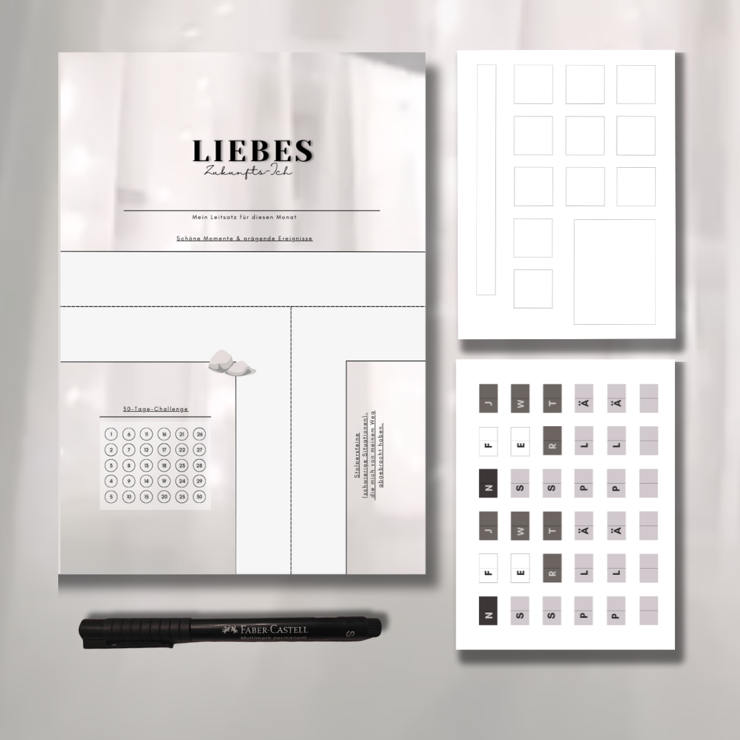 Visionbook (Monatsarbeitsbuch) DIN A5 mit Zubehör inkl. Versand