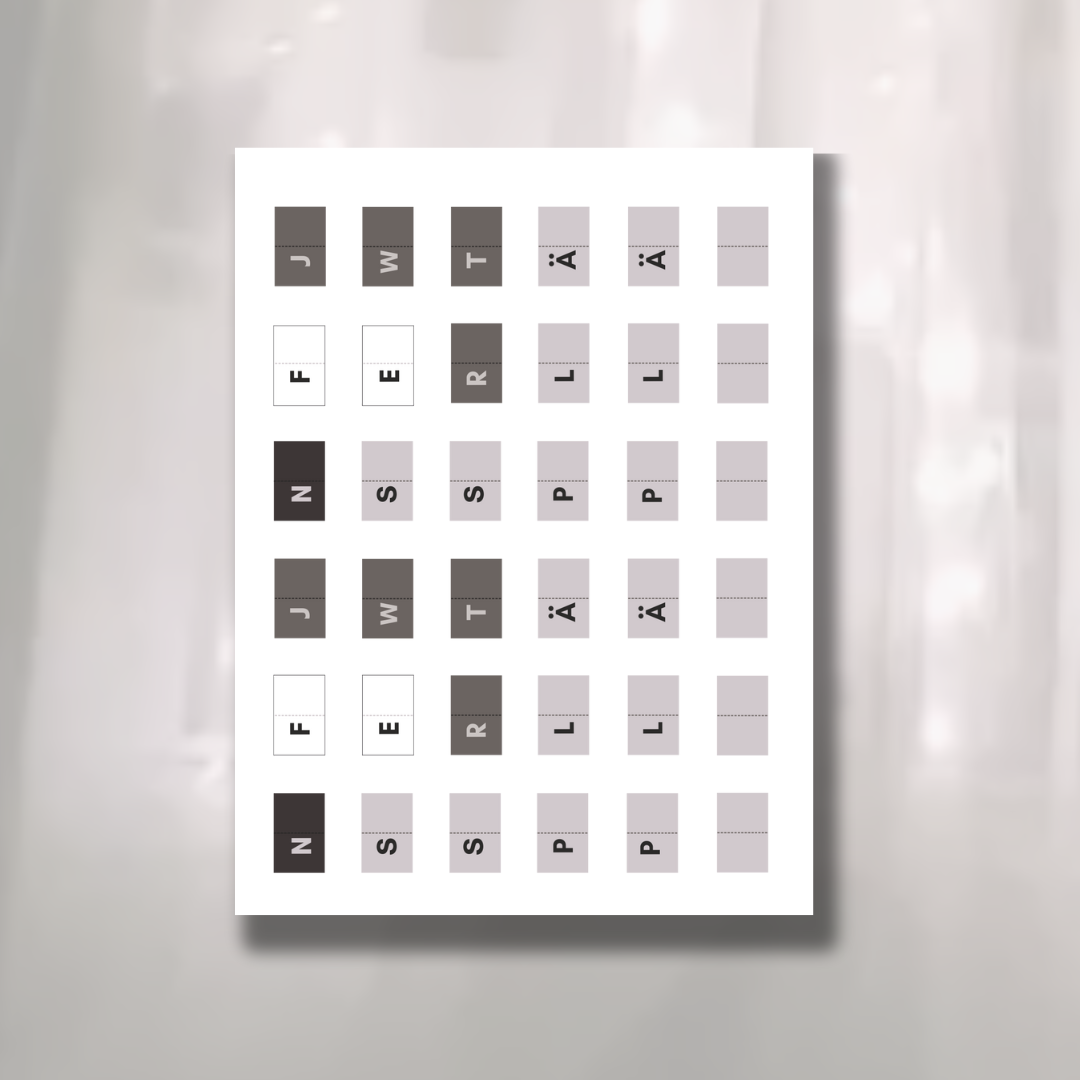 Abteilungssticker inkl. Versand